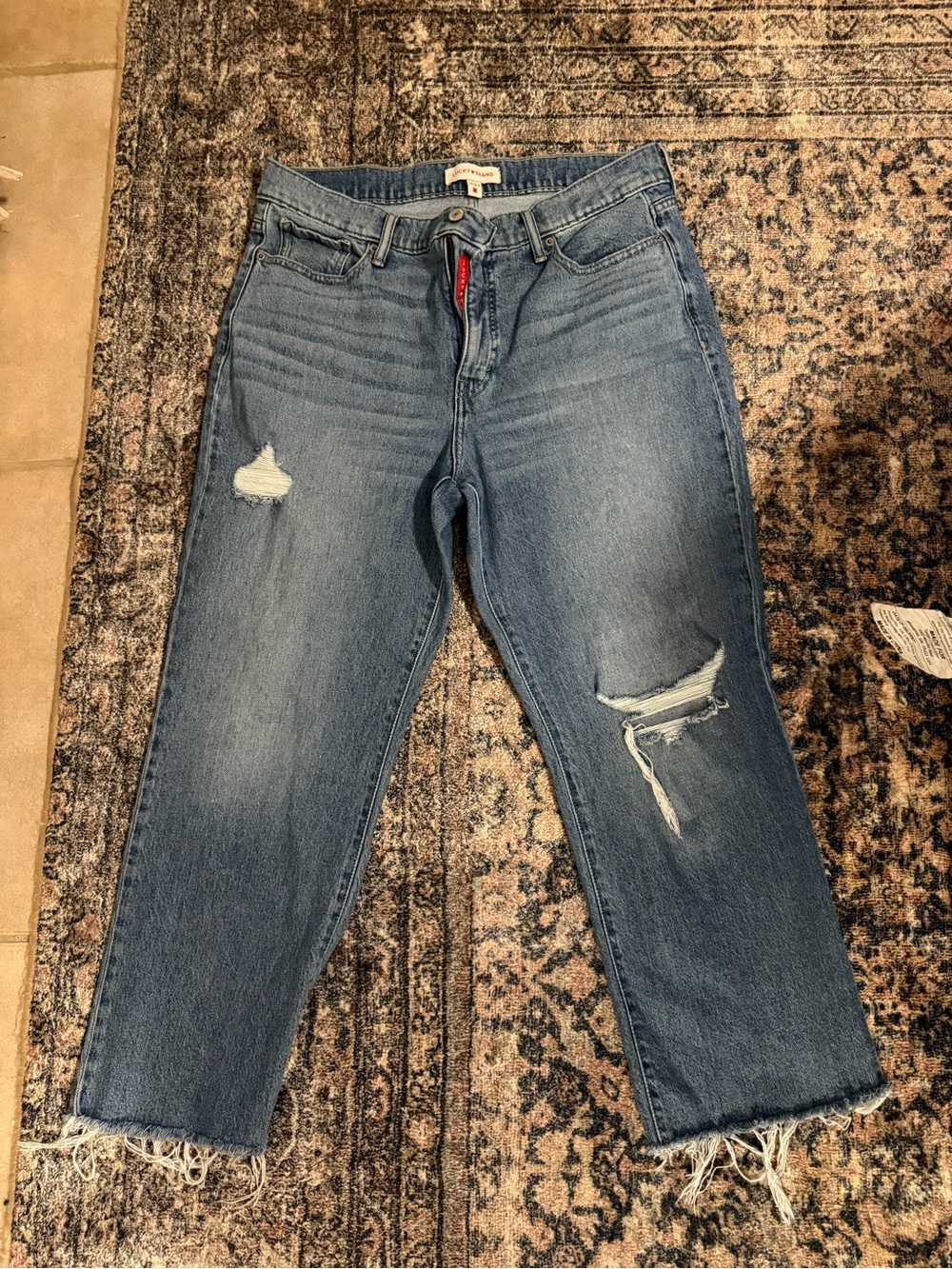 Lucky Brand Zoe High Rise Straight Jeans